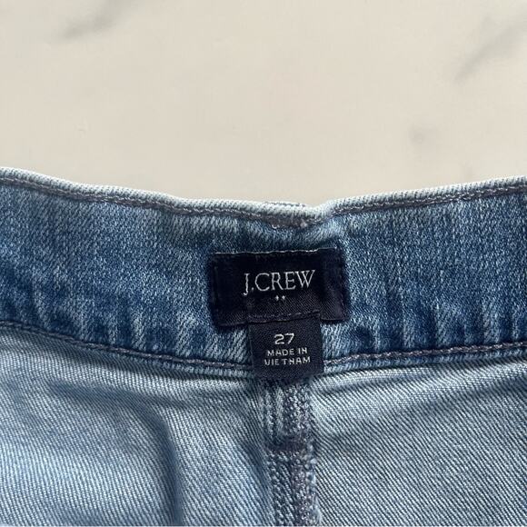 J.Crew Utility denim short blue Skyler wash Sz 27 classic coastal nautical chic - Picture 3 of 9